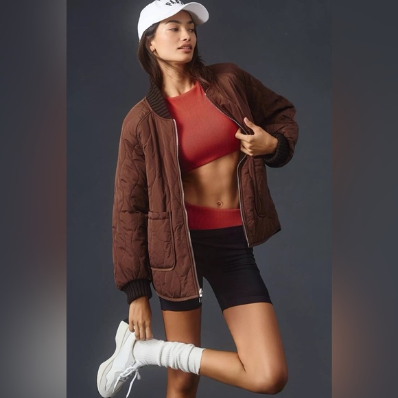 VARLEY Reno Reversible Quilt Jacket Coffee Bean Brown Size XL - Picture 8 of 12